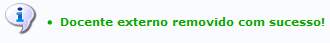 Figura 10: Docente externo removido