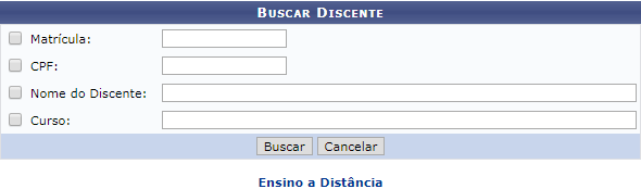 Figura 1: Informe os critérios de busca