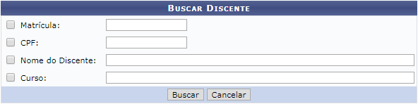 Figura 1: Informe os critérios de busca