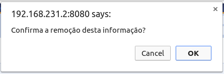  Caixa de Confirmação