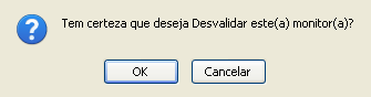 Figura 13: Confirmar Desvalidação