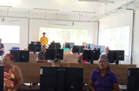 Aula Inaugural do Projeto de Inclusão Digital para Idosos